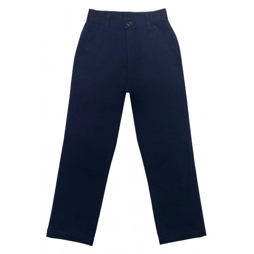 A Navy Casual Pants from The Harbour School in size 3T for boy. (Front View)
