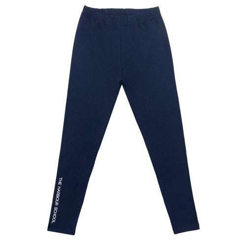 A Navy Leggings from The Harbour School in size XS for girl. (Front View)