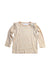 A Beige Long Sleeve Tops from Jamie Kay in size 18-24M for girl. (Front View)