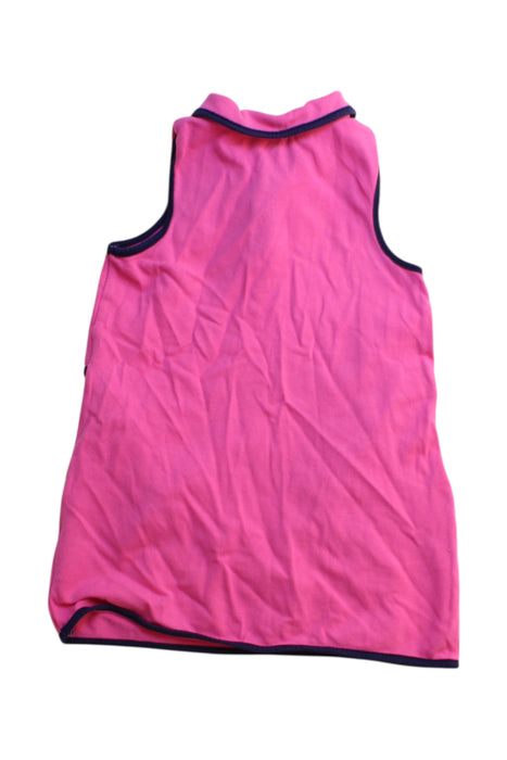 A Pink Sleeveless Dresses from Jacadi in size 3T for girl. (Back View)