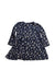 A Navy Long Sleeve Dresses from Jamie Kay in size 18-24M for girl. (Back View)