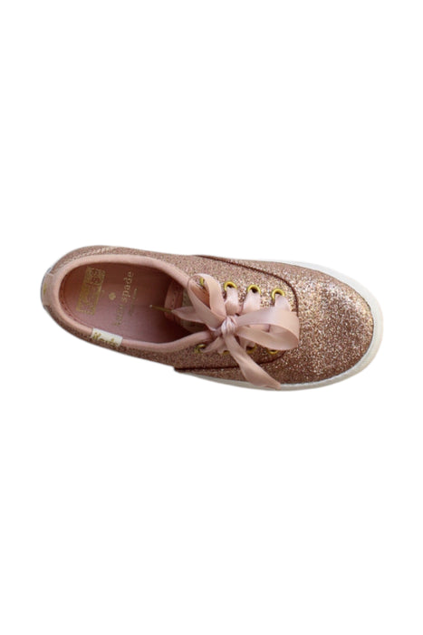A Pink Sneakers from Keds in size 3T for girl. (Front View)