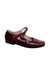 A Burgundy Dress Shoes from Jacadi in size 6T for girl. (Front View)