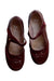 A Burgundy Dress Shoes from Jacadi in size 6T for girl. (Back View)