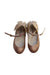 A Gold Flats from Mini Melissa in size 3T for girl. (Back View)
