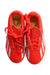 A Orange Cleats/Soccer Shoes from Adidas in size 6T for boy. (Back View)