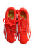 A Orange Cleats/Soccer Shoes from Adidas in size 6T for boy. (Back View)