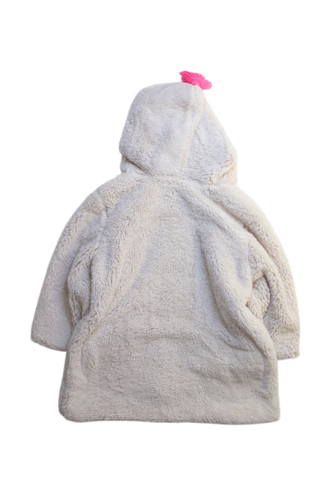 A White Coats from Louise Misha in size 10Y for girl. (Back View)