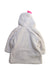 A White Coats from Louise Misha in size 10Y for girl. (Back View)