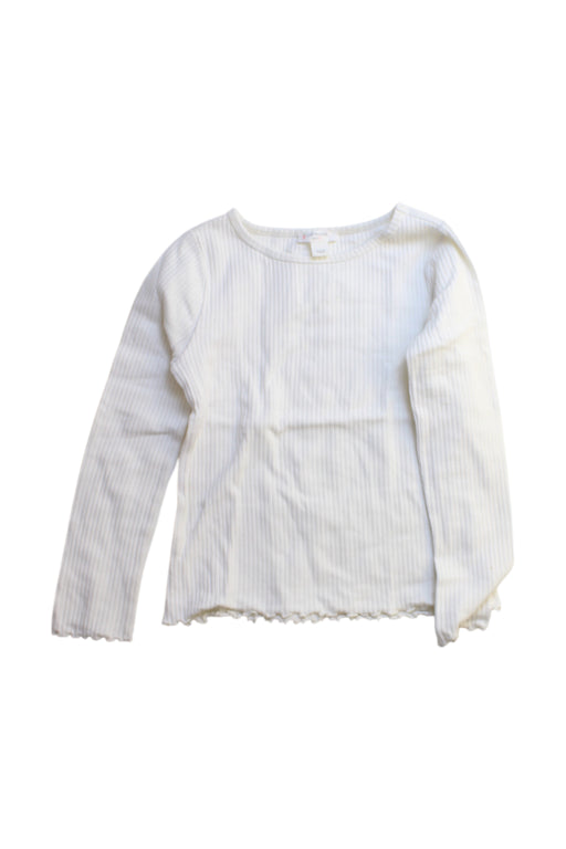A White Long Sleeve Tops from Crewcuts in size 8Y for girl. (Front View)