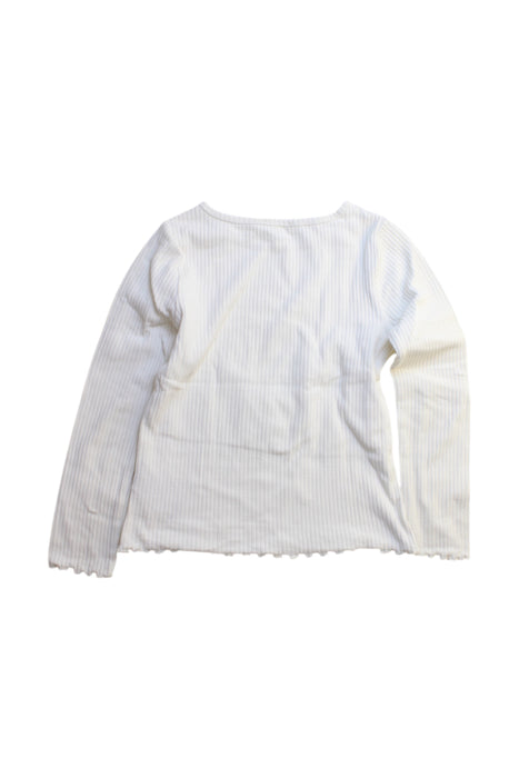 A White Long Sleeve Tops from Crewcuts in size 8Y for girl. (Back View)