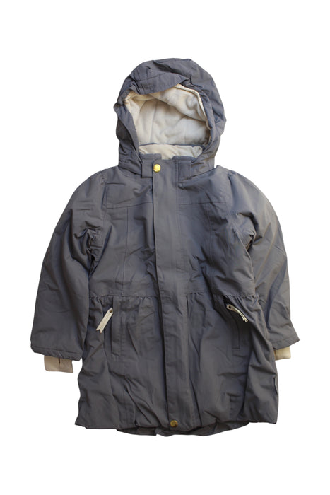 A Grey Puffer/Quilted Coats & Outerwear from Mini A Ture in size 7Y for girl. (Front View)