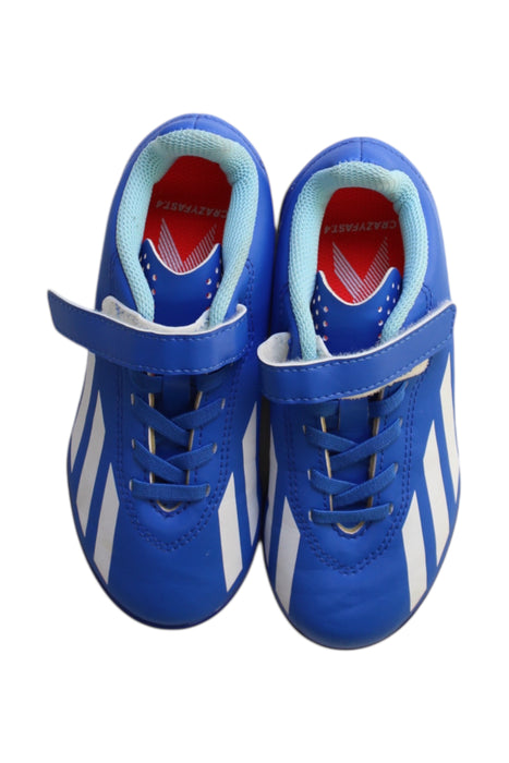 A Blue Cleats/Soccer Shoes from Adidas in size 6T for boy. (Back View)