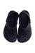 A Navy Slip Ons from Crocs in size 5T for boy. (Back View)