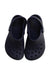 A Navy Slip Ons from Crocs in size 5T for boy. (Back View)