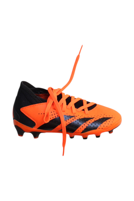 A Orange Cleats/Soccer Shoes from Adidas in size 6T for boy. (Front View)