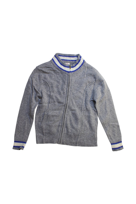 A Grey Zippered Sweatshirts from Juliet & the Band in size 4T for boy. (Front View)