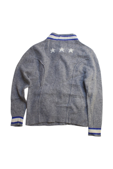 A Grey Zippered Sweatshirts from Juliet & the Band in size 4T for boy. (Back View)