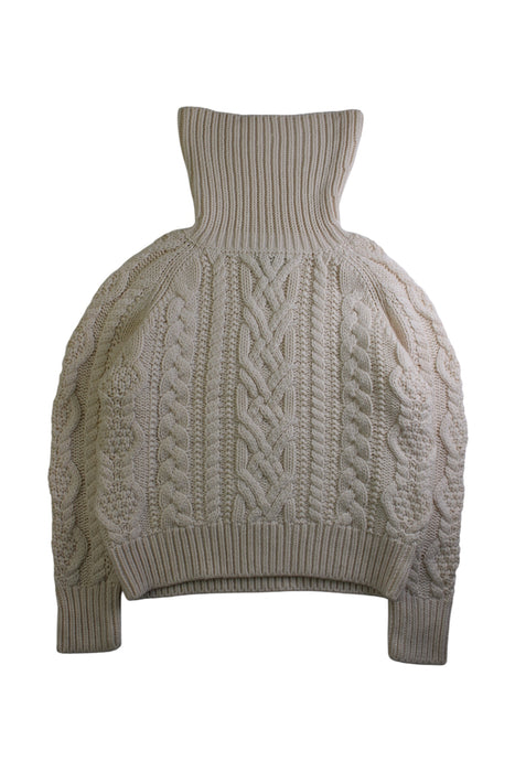 A Beige Knit Sweaters from Polo Ralph Lauren in size 6T for girl. (Front View)