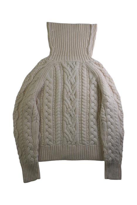A Beige Knit Sweaters from Polo Ralph Lauren in size 6T for girl. (Back View)