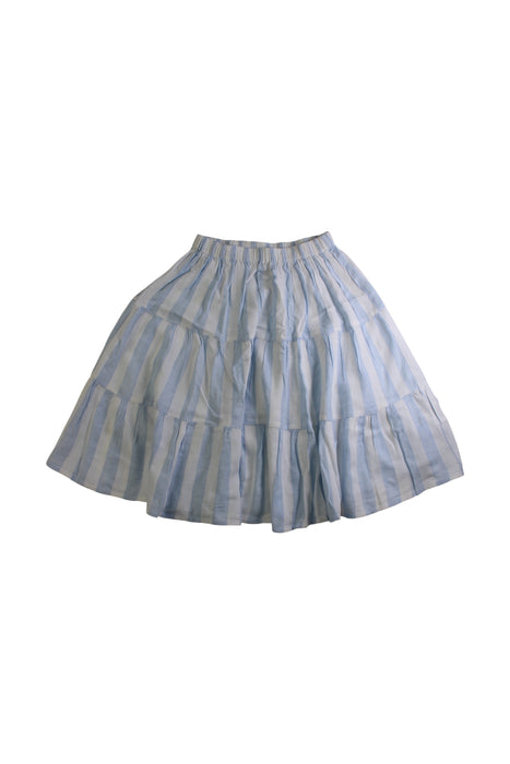 A Blue Mid Skirts from Seed in size 5T for girl. (Front View)