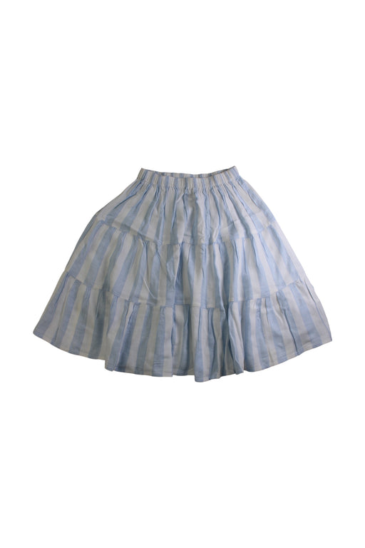 A Blue Mid Skirts from Seed in size 5T for girl. (Front View)