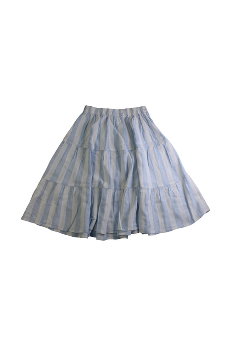 A Blue Mid Skirts from Seed in size 5T for girl. (Back View)