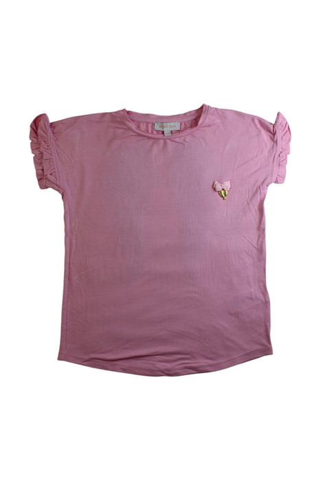 A Pink Short Sleeve Tops from Angel's Face in size 6T for girl. (Front View)