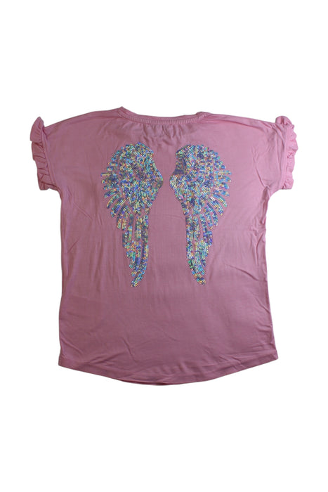 A Pink Short Sleeve Tops from Angel's Face in size 6T for girl. (Back View)