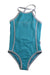 A Blue Swimsuits from Seafolly in size 7Y for girl. (Front View)
