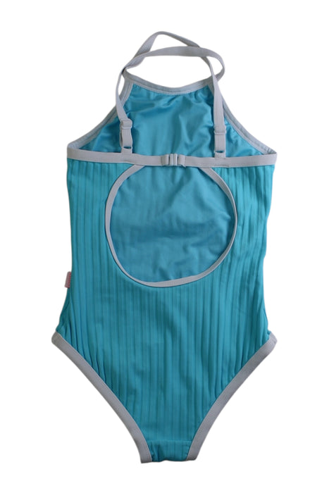 A Blue Swimsuits from Seafolly in size 7Y for girl. (Back View)