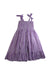 A Purple Sleeveless Dresses from Kidsagogo in size 7Y for girl. (Front View)
