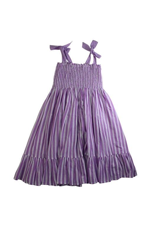 A Purple Sleeveless Dresses from Kidsagogo in size 7Y for girl. (Front View)