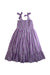 A Purple Sleeveless Dresses from Kidsagogo in size 7Y for girl. (Back View)