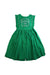 A Green Sleeveless Dresses from Kidsagogo in size 6T for girl. (Front View)