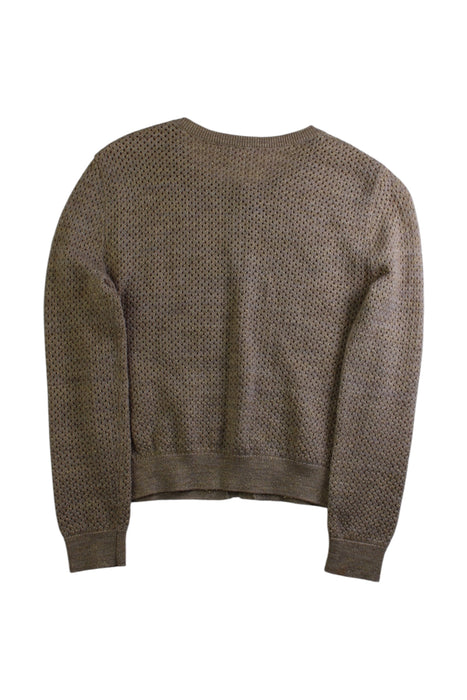 A Brown Cardigans from Bonpoint in size 8Y for girl. (Back View)