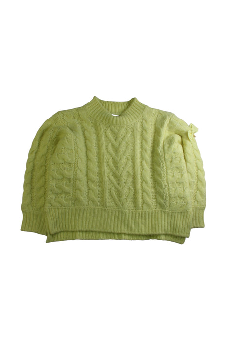A Yellow Knit Sweaters from Angel's Face in size 6T for girl. (Front View)