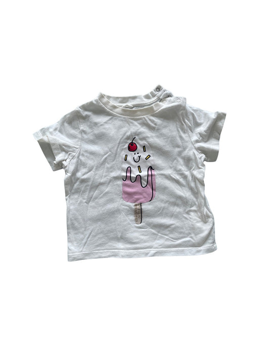 A White Short Sleeve T Shirts from Stella McCartney in size 6-12M for girl. (Front View)