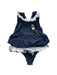 A Navy Sleeveless Bodysuits from Nicholas & Bears in size 6-12M for girl. (Front View)