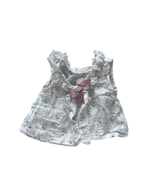 A White Sleeveless Shirts from Paz Rodriguez in size 6-12M for girl. (Front View)