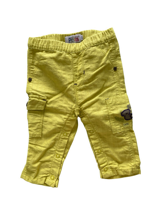 A Yellow Casual Pants from La Compagnie des Petits in size 3-6M for boy. (Front View)