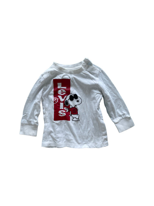 A White Long Sleeve T Shirts from Levi's in size 18-24M for neutral. (Front View)