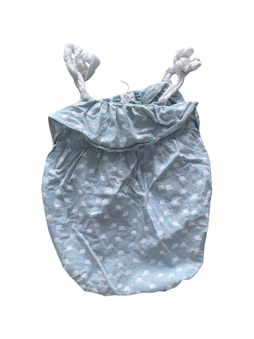 A Blue Sleeveless Rompers from Fina Ejerique in size 6-12M for girl. (Front View)