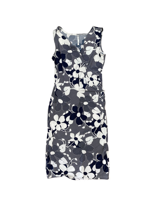 A Navy Sleeveless Dresses from LoveIt in size S for maternity. (Front View)