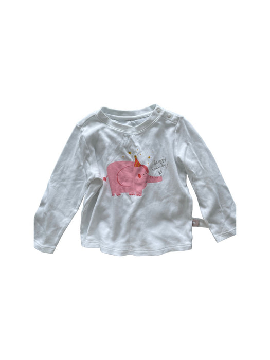 A White Long Sleeve T Shirts from Dave & Bella in size 2T for neutral. (Front View)