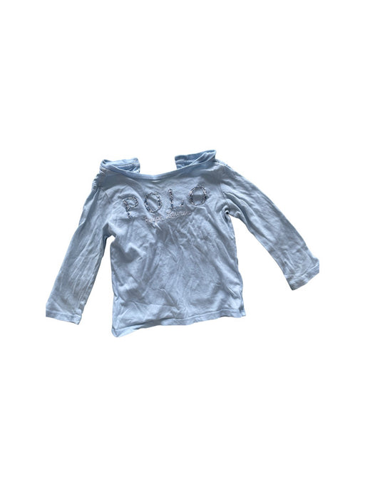 A Blue Sleeveless T Shirts from Ralph Lauren in size 12-18M for girl. (Front View)