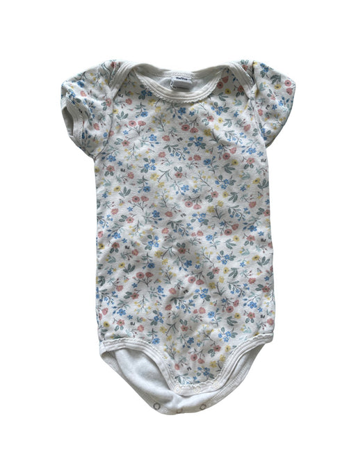A White Short Sleeve Bodysuits from Petit Bateau in size 12-18M for neutral. (Front View)
