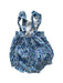 A Blue Sleeveless Rompers from Jacadi in size 6-12M for girl. (Back View)