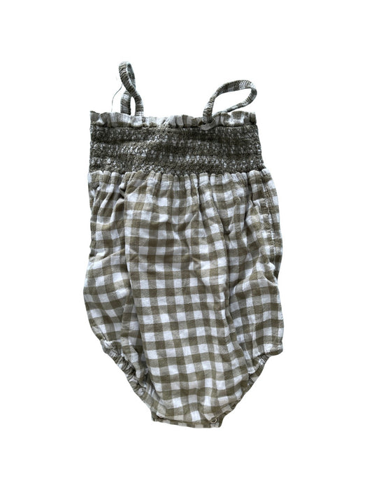 A White Sleeveless Rompers from Seed in size 6-12M for girl. (Back View)