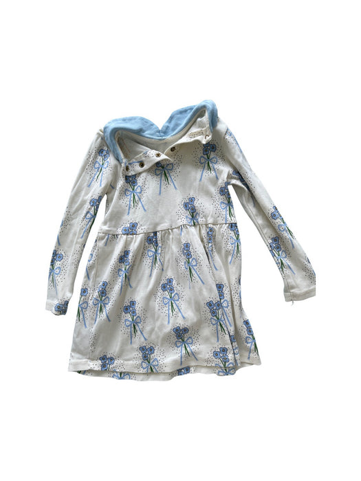 A Blue Long Sleeve Dresses from Mini Rodini in size 2T for girl. (Back View)